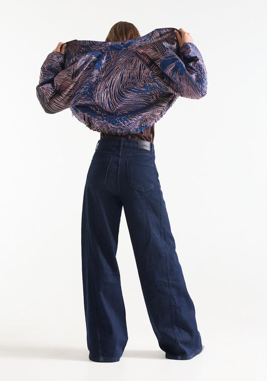 Jansen Amsterdam - Jane Jeans – Dark Blue Wide-Leg Denim