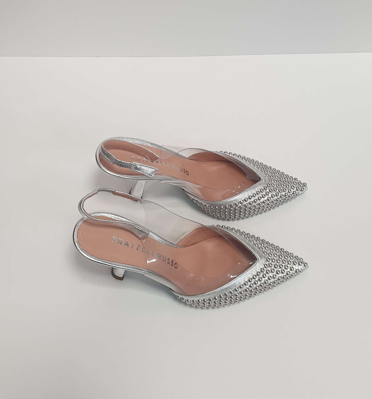 Oxitaly Charlie S2403 Silver Pearl Slingback