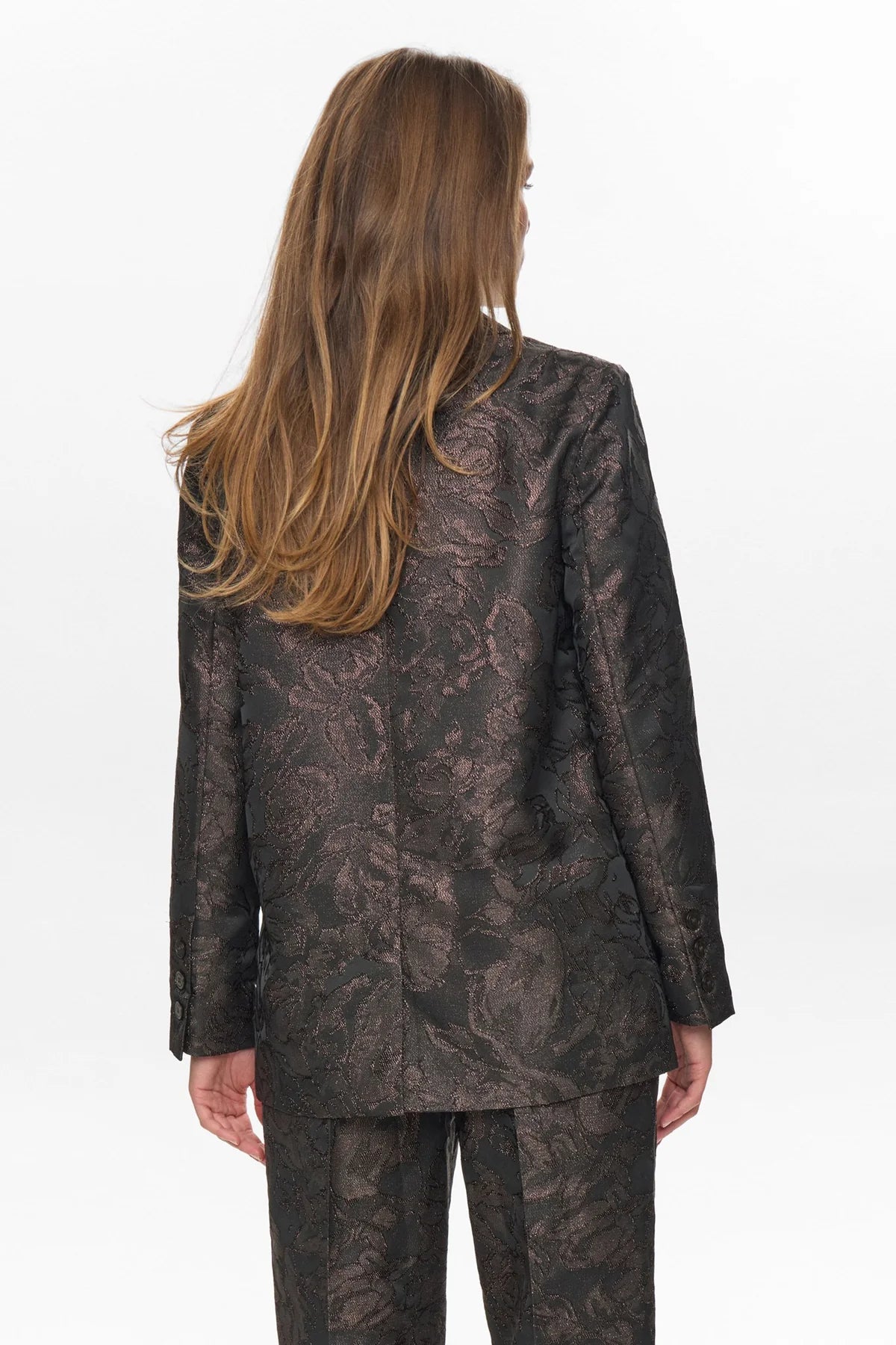 Numph Nulika Suit Blazer in Black Coffee