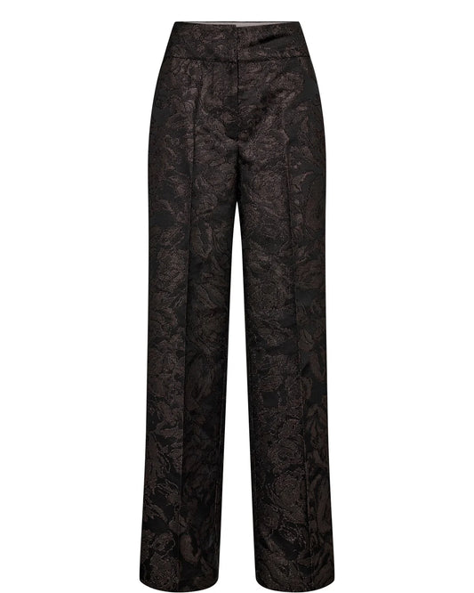 Numph Nulika Suit Pants in Black Coffee