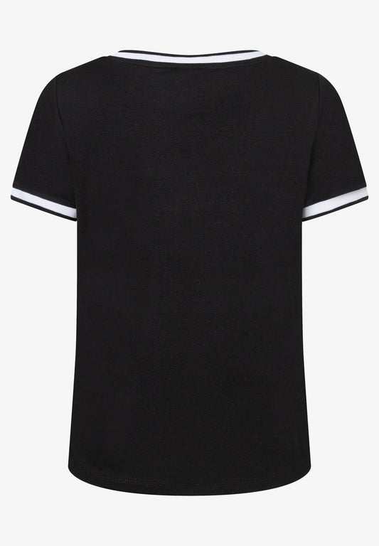 Blouse shirt with contrasting trim 0375