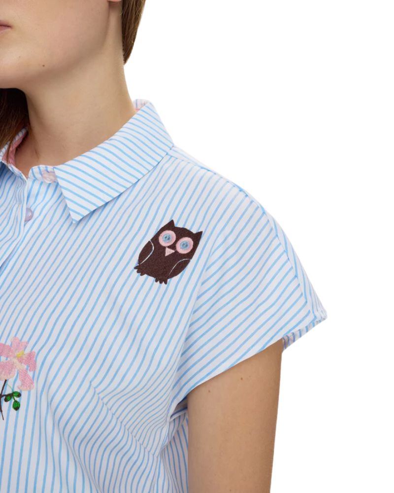 Numph - NUASHLEY EMBROIDERY SHIRT - Airy Blue