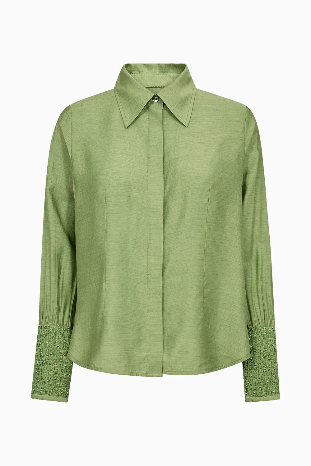 Pieszak Viola Beaded Shirt - Stunning Green
