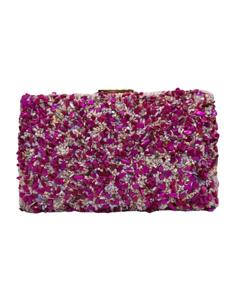 Rosie Gemstone Clutch Voilet