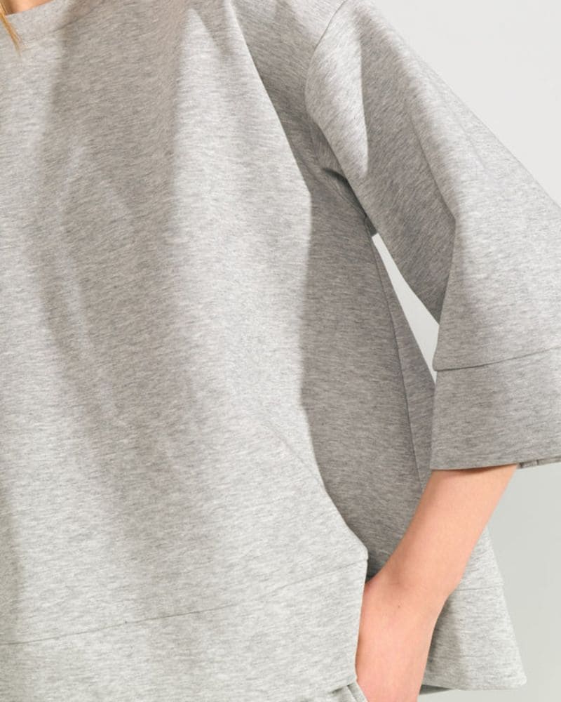 Numph NUNATHALIE Sweat - Medium Grey Mel