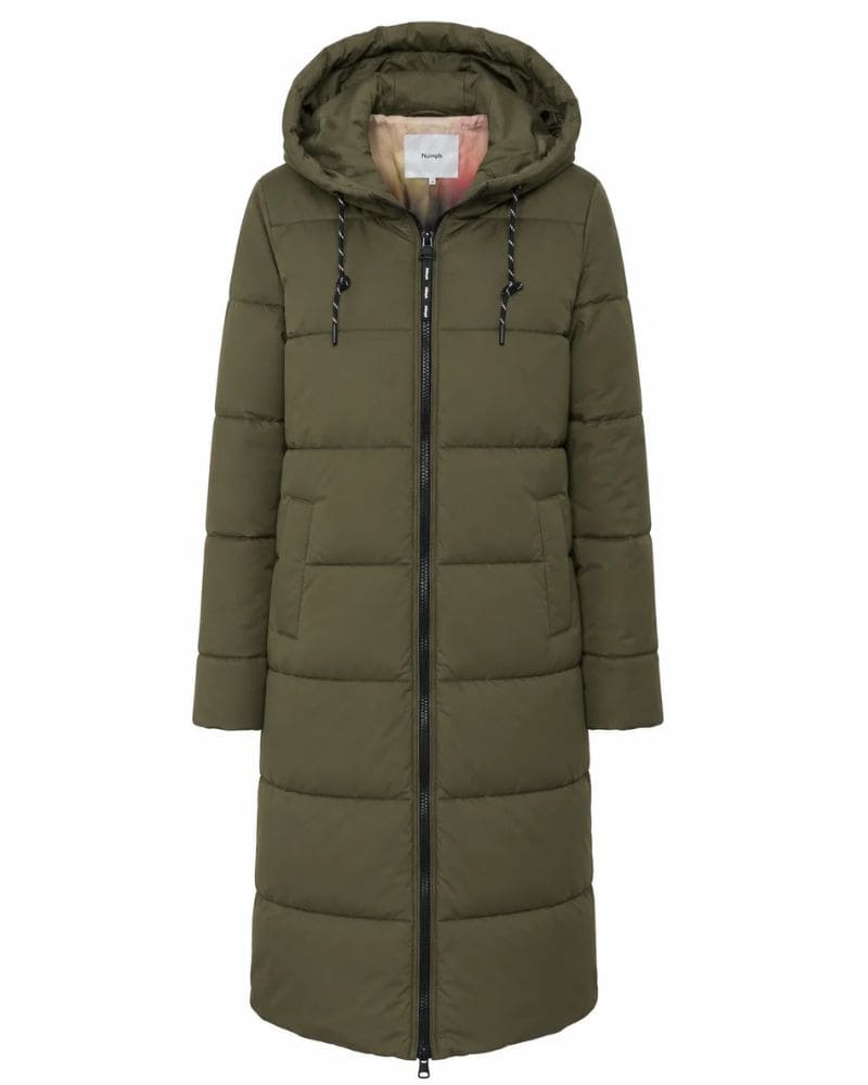 Numph - Nuarven Long Puffer Jacket Forest Night