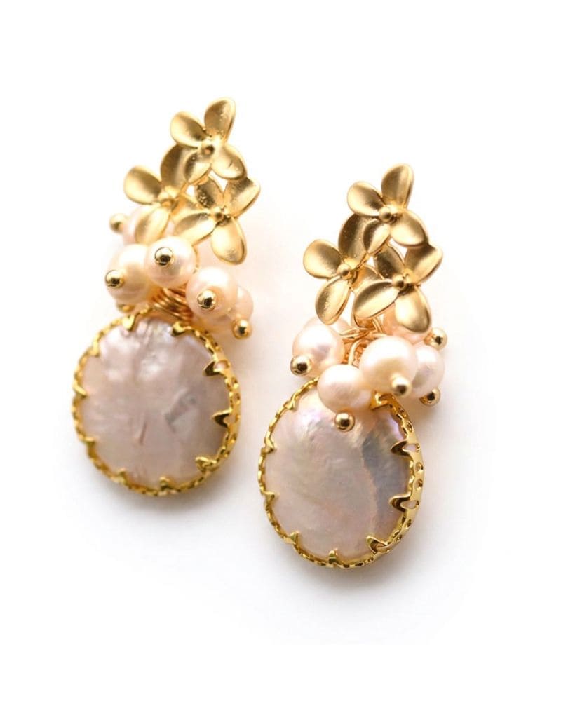 Imogen Freshwater Baroque Pearl Drop Earrings
