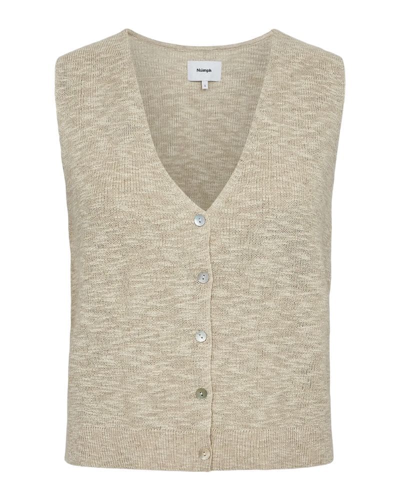 Numph Nupetrina Vest – Whitecap Gray