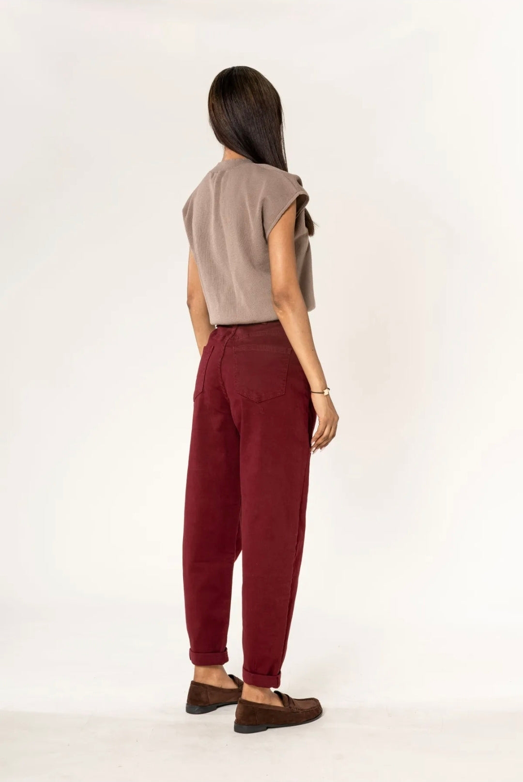 Cooper Barrel Jeans Bordeaux