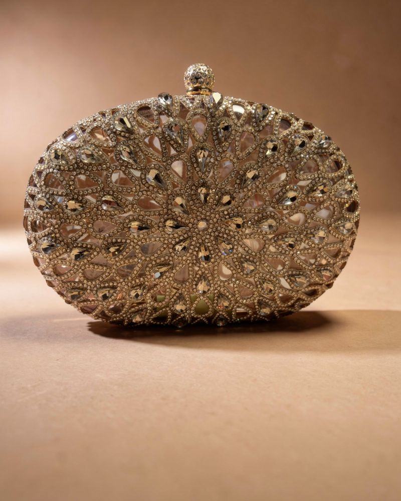 Aliya Gold Clutch