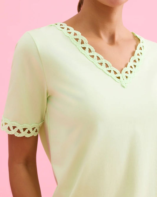 Leo & Ugo Crochet Detail tee TEJ985