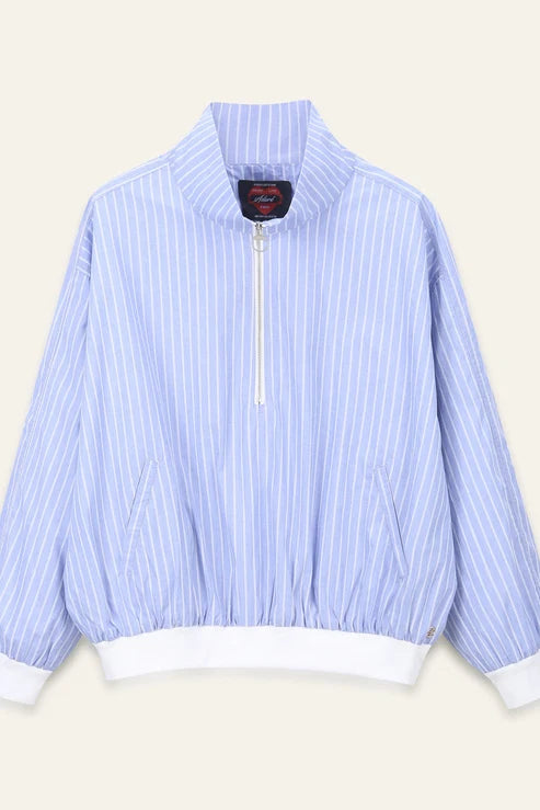 Celina Zip Up Jacket in Sky Stripes