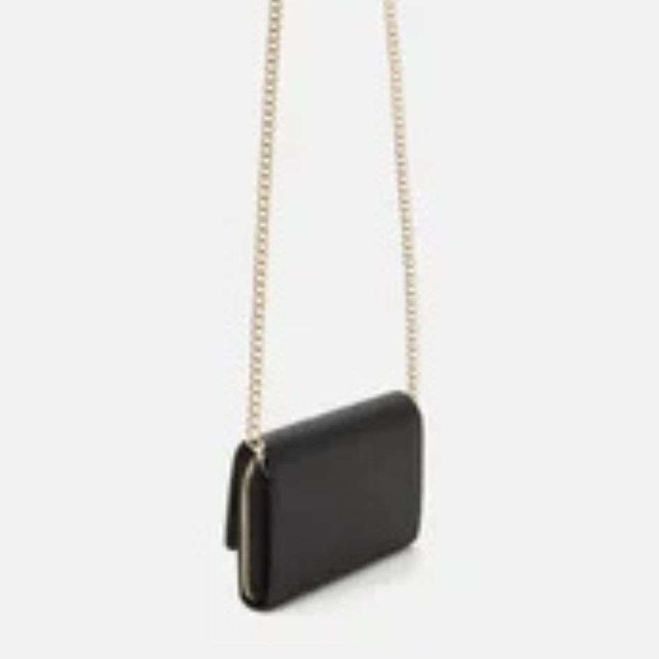 Valentino Wallet With Chain Strap in Black
