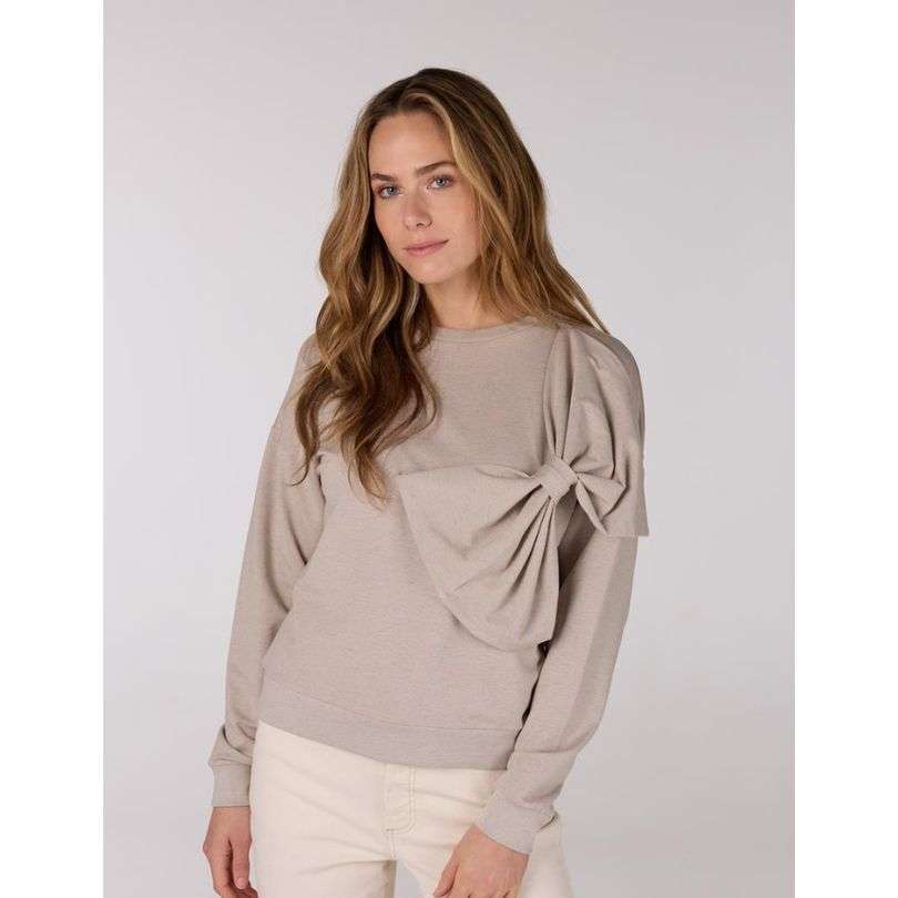 Jansen - Renee Bow Sweatshirt - Sand