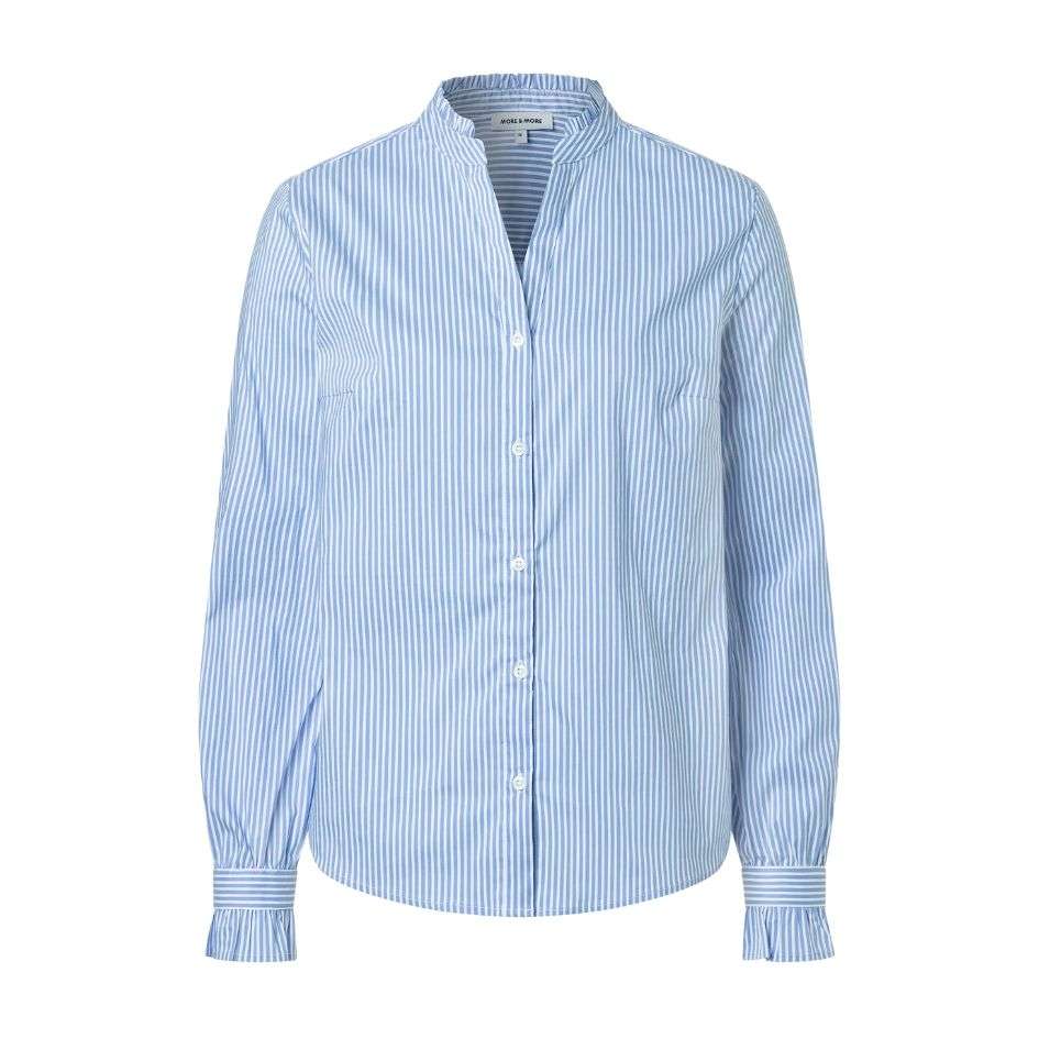 More & More Stripped Blue Blouse