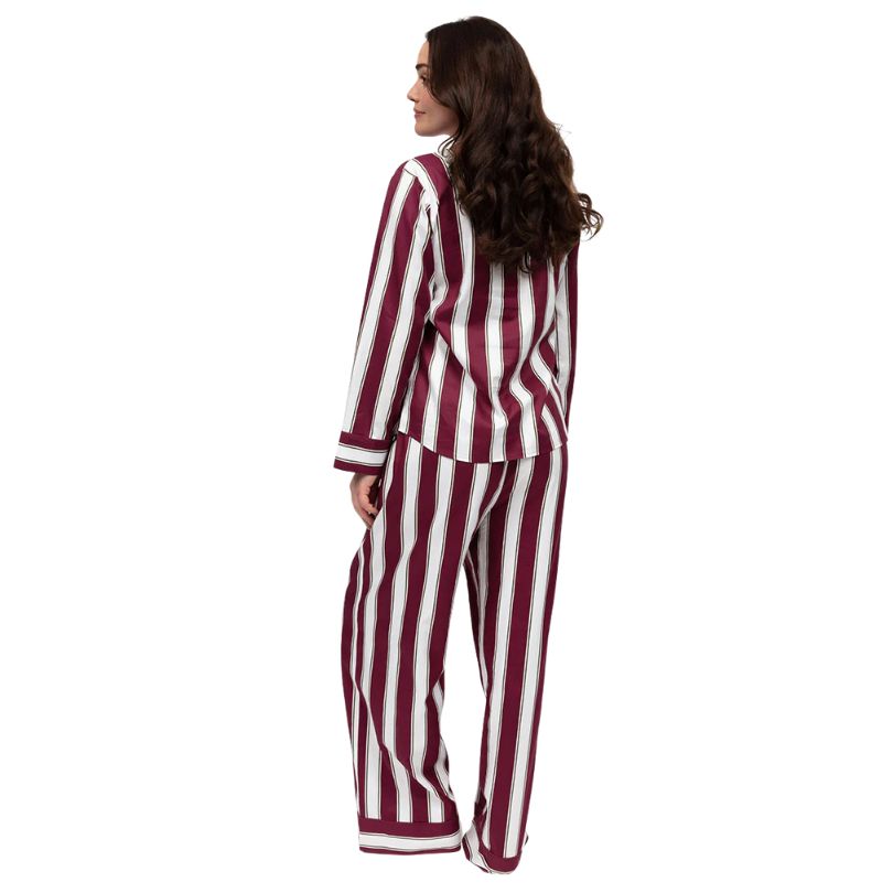 Cyber Jammies - Yasmin Ox Blood Stripe