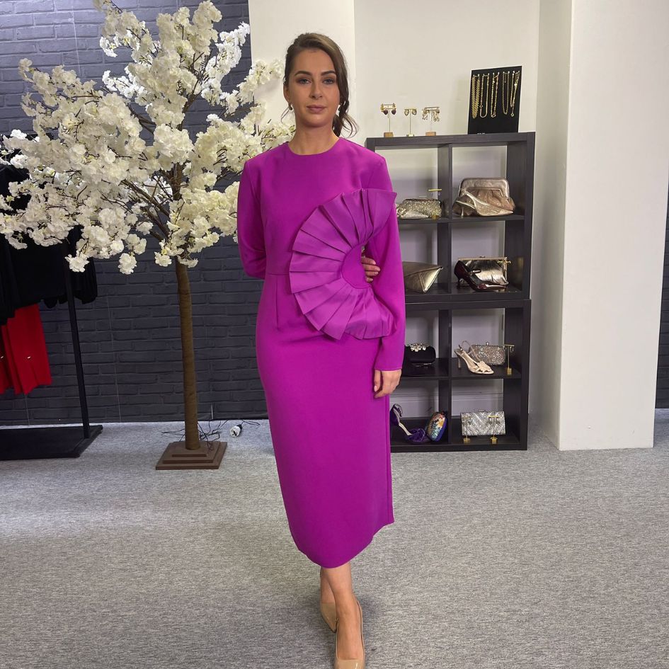 Kameya Ava Dress in Fuchsia