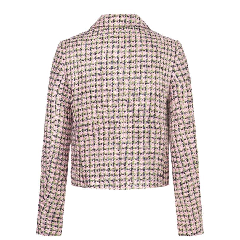 More & More - Multicoloured Check Bouclé Blazer
