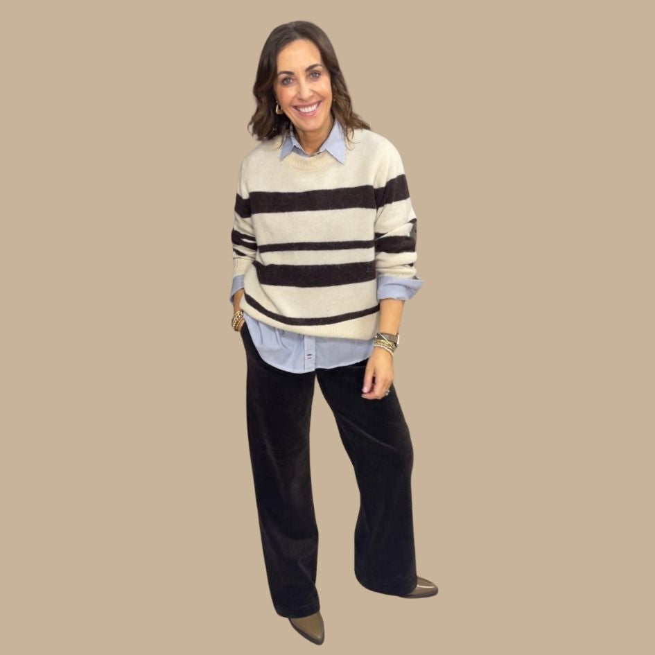 Pieszak - Birkin Pant Corduroy in Black Coffee