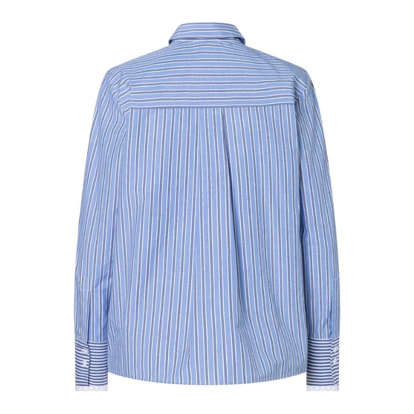 More & More - Patched Shirt Blouse 3373 Mix Stripe Threetone