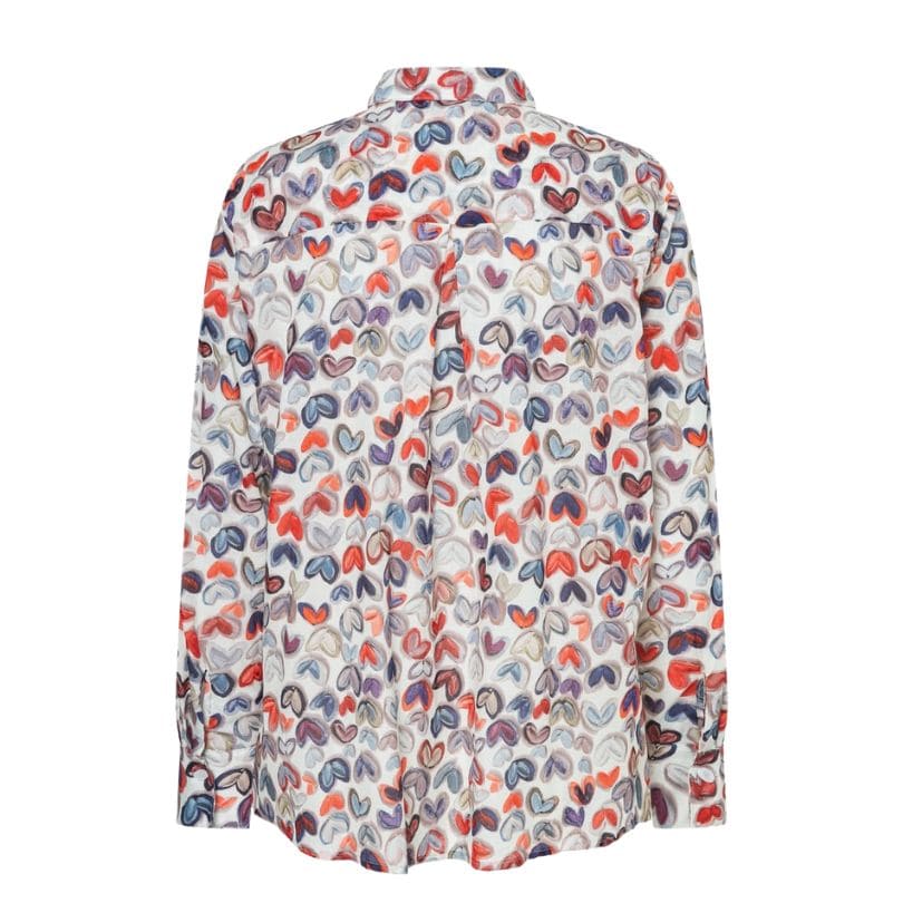 More & More - Printed Blouse 4041 Coloured Heart Print
