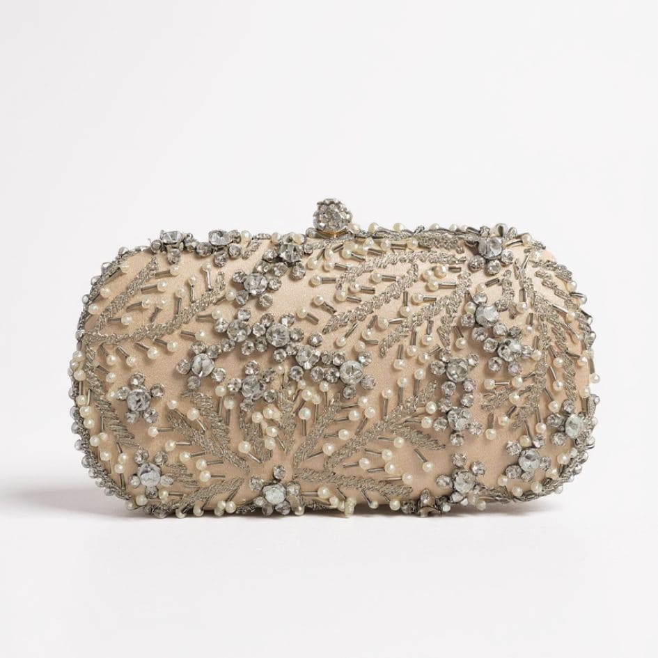 Ariel Gold Embellished Clutch