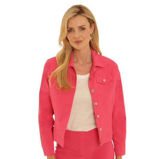 Pomodoro Jean Jacket in Pink - 32600