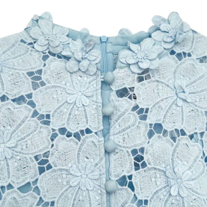 Daisy Floral Dress in Blue