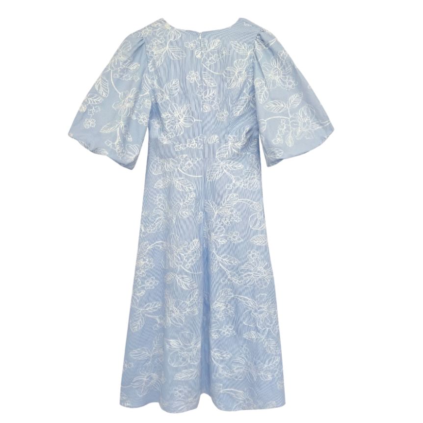 Willow Midi Dress in Blue