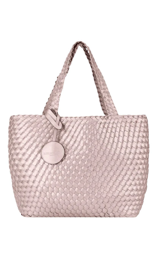 Ilse Jacobsen Reversible Tote Bag in Brown and Rose