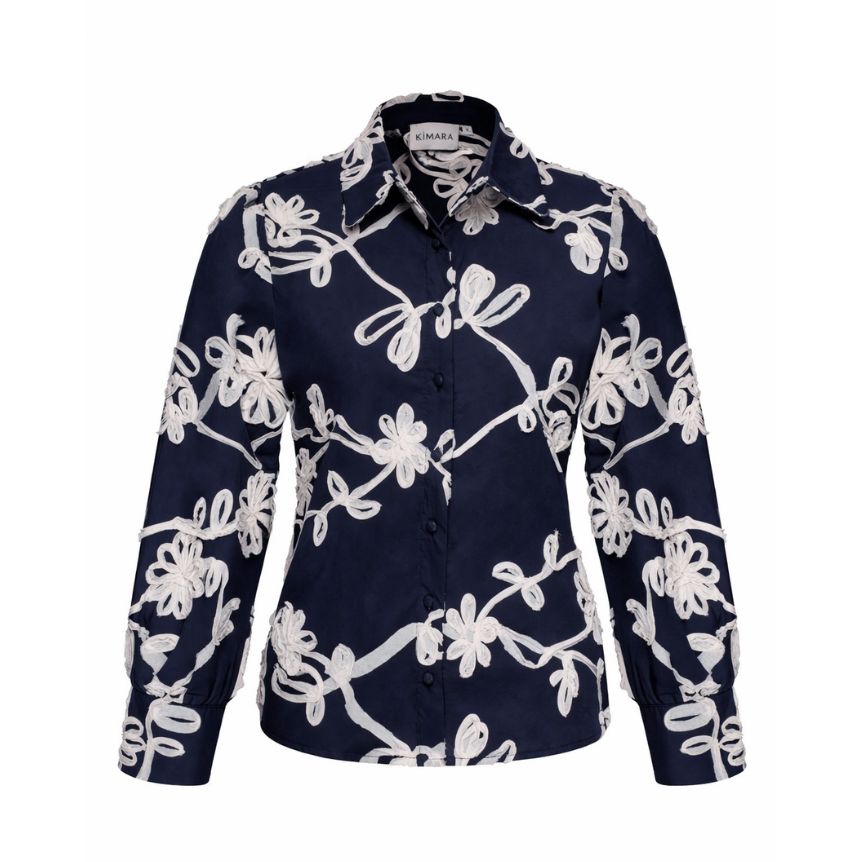 Kimara - Jasmin Dark Blue Blouse