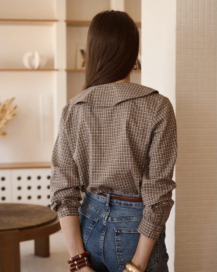 Maia Checkered Blouse