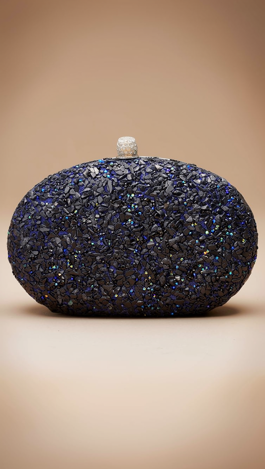 Lyra Clutch in Navy