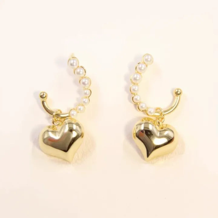 Heart Hoop Earrings