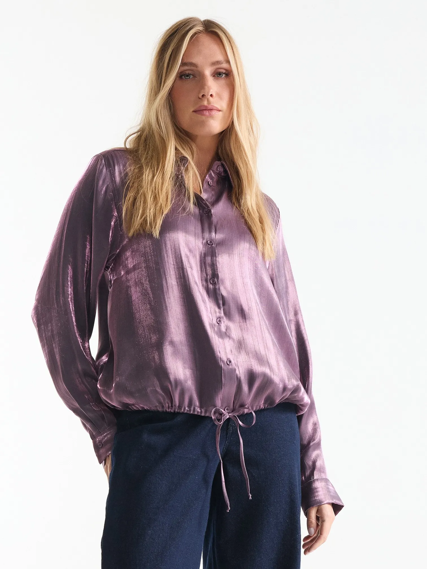 Bes Blouse in purple by Jansen Amsterdam