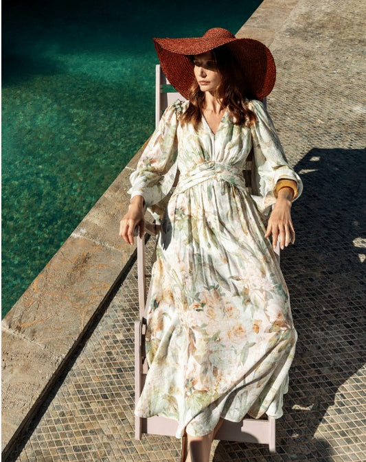 Kameya - Phoebe Dress in Powder