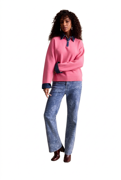 Leo & Ugo Cassandre Wool Sweater in Pink