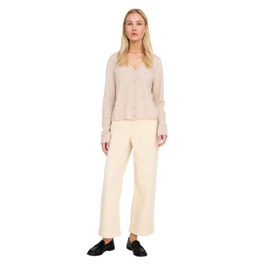 Pieszak Birkin Weekend Cropped Trouser in Oyster White