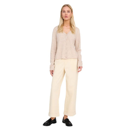 Pieszak Birkin Weekend Cropped Trouser in Oyster White