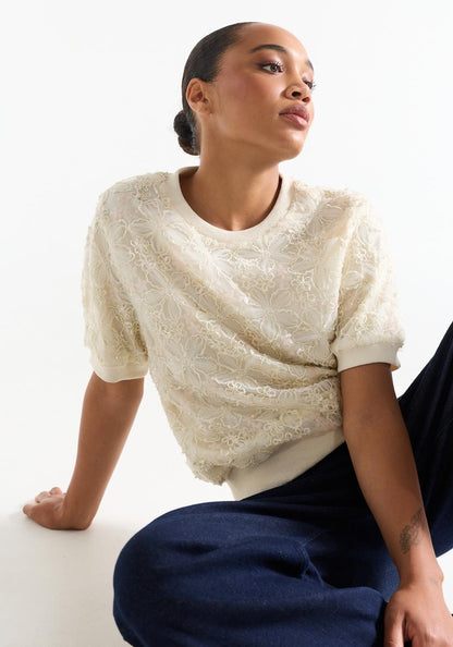 Jansen Amsterdam Blanche Top in cream