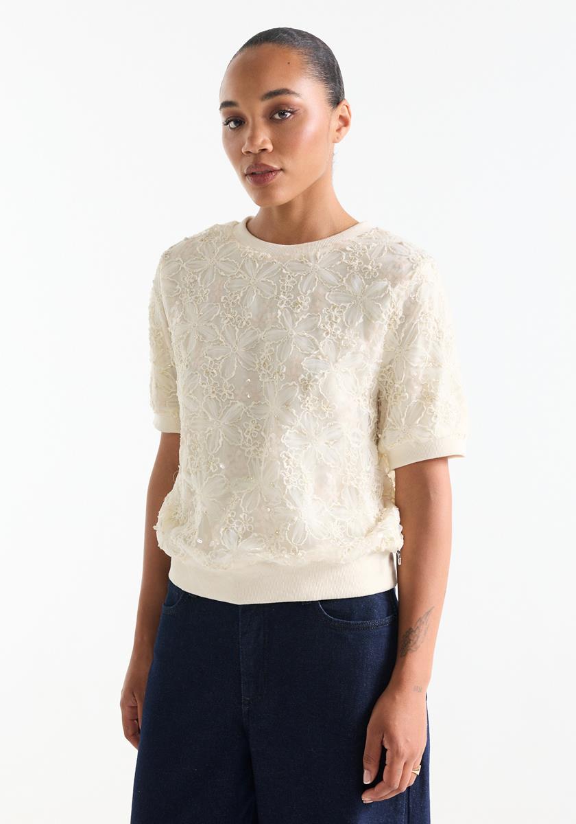 Jansen Amsterdam Blanche Top in cream