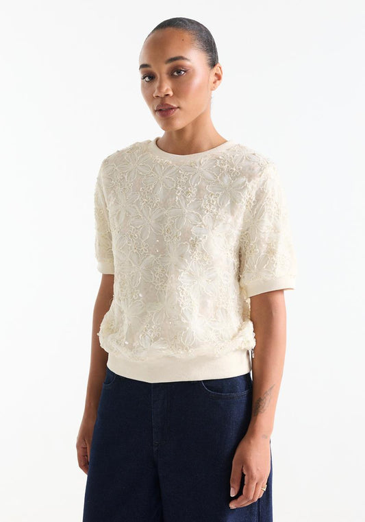 Jansen Amsterdam Blanche Top in cream