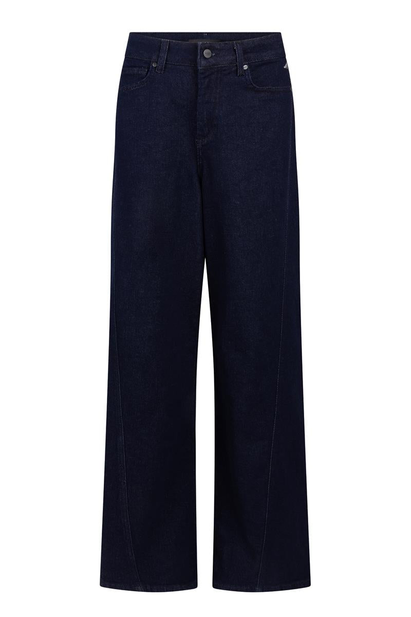 Jansen Amsterdam - Jane Jeans – Dark Blue Wide-Leg Denim