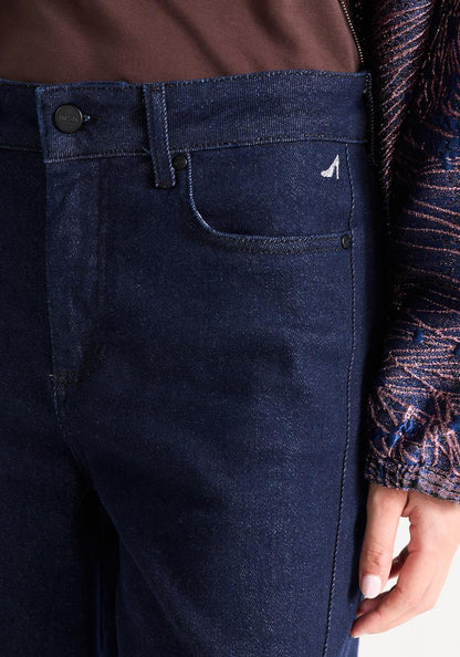 Jansen Amsterdam - Jane Jeans – Dark Blue Wide-Leg Denim