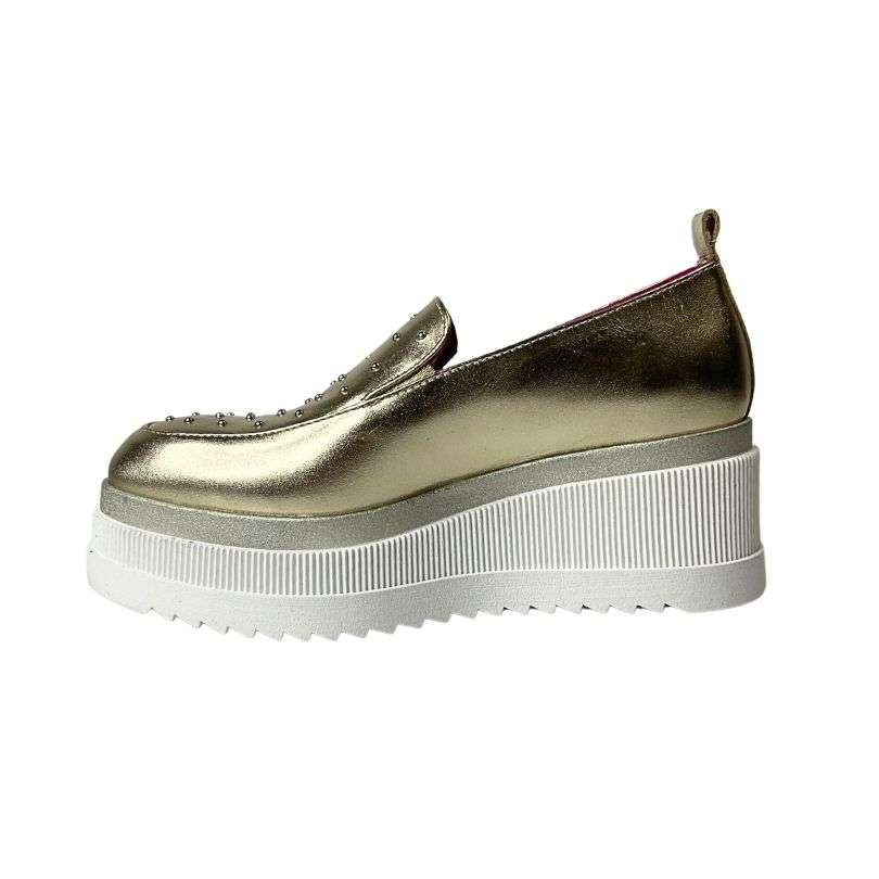 Moreo Gold & Pearl Wedge Shoe D3048JPL