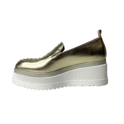 Moreo Gold & Pearl Wedge Shoe D3048JPL