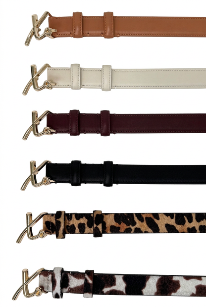 Love Laura Belt in Cow Print