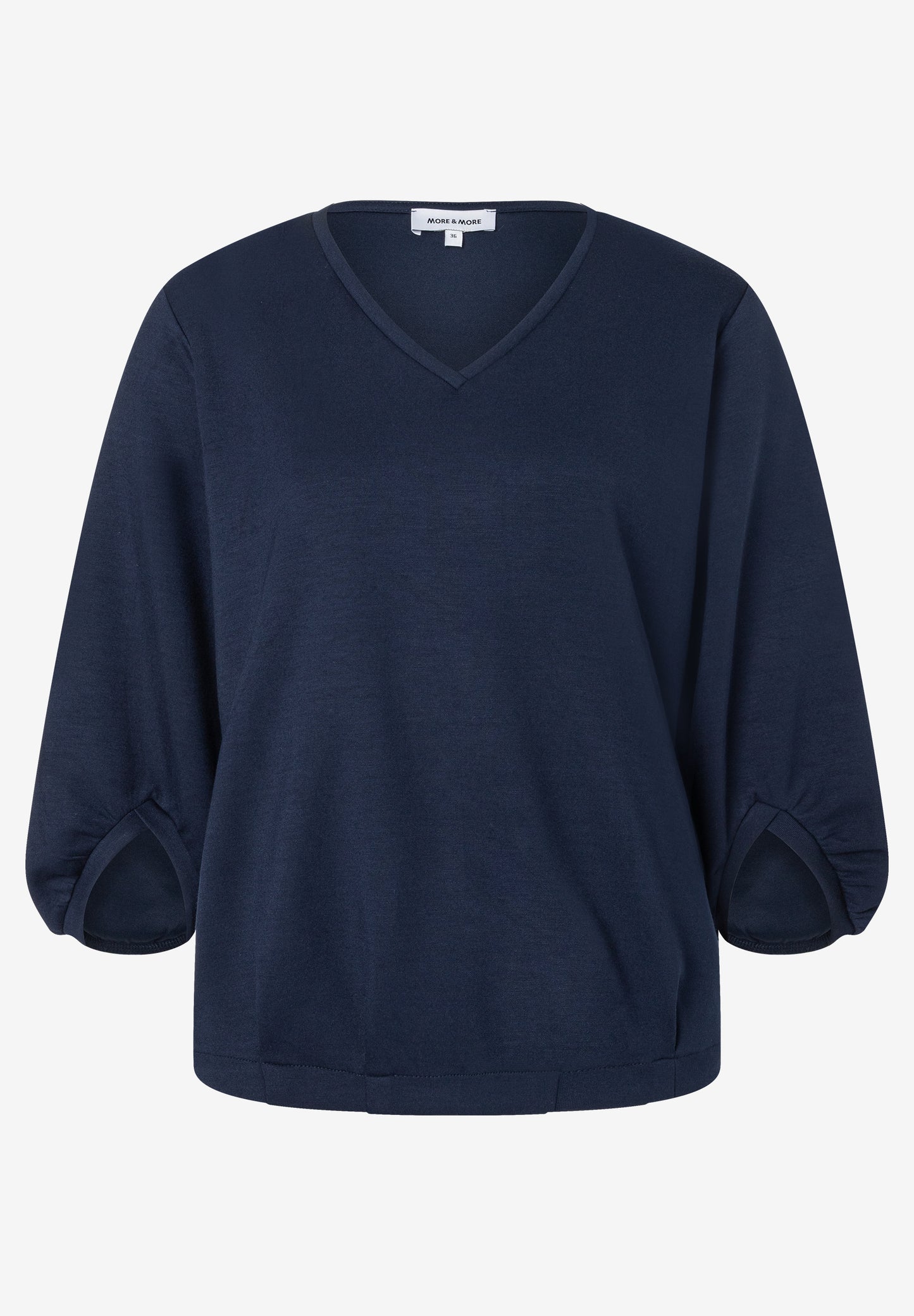 More & More Sweatshirt with Wide 3/4 Sleeves - Classic Blue