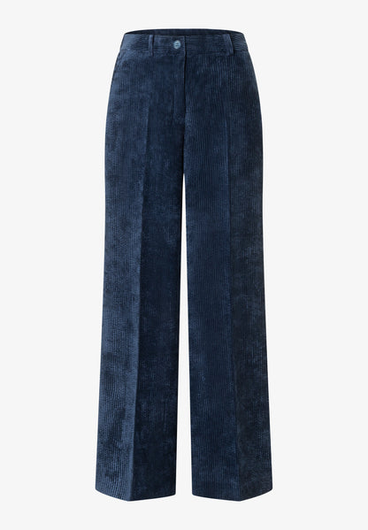 More & More Wide Leg Corduroy Trousers - Classic Blue