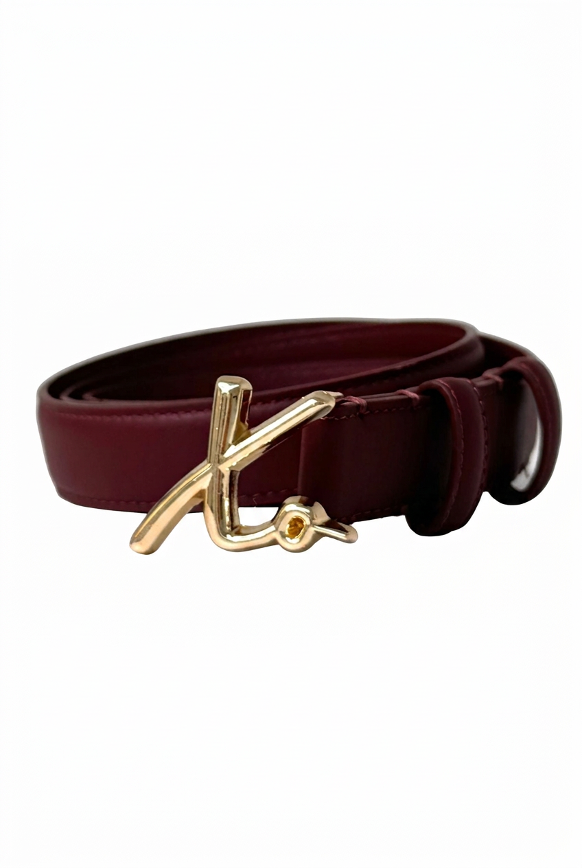 Love Laura Belt in Burgundy